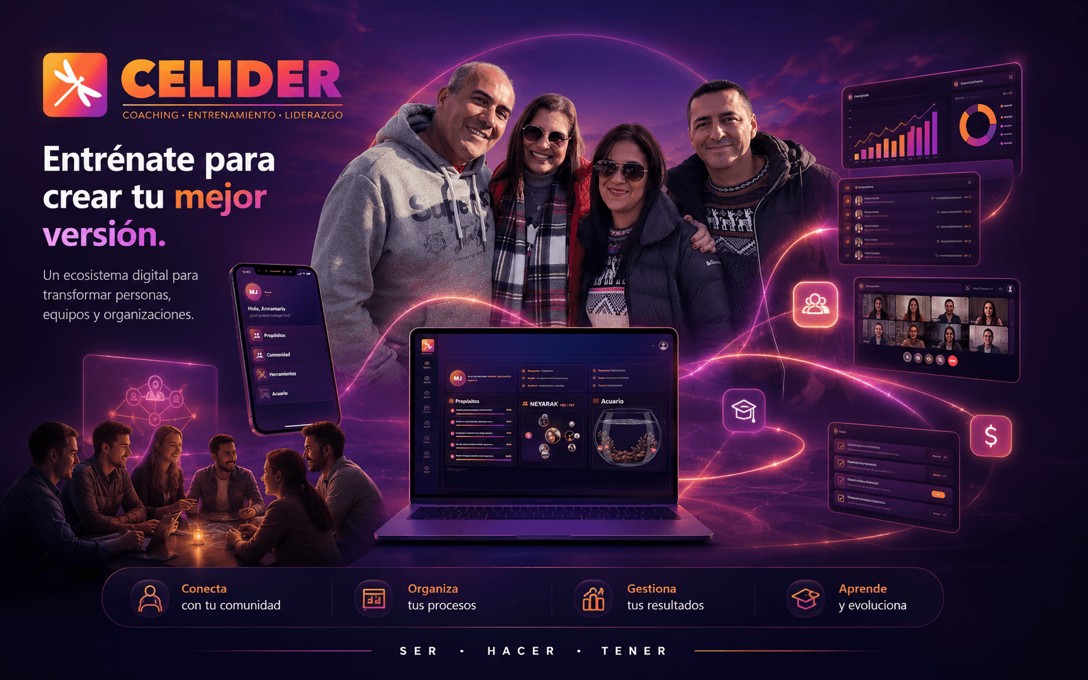Visual del proyecto Celider